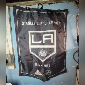 NHL Los Angeles Kings Stanley Cup Championship Banner 2012 2014 . In great shape